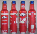 Bud Light NCAA Arkansas Razorbacks Aluminum Bottle