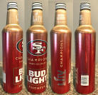 Bud Light San Francisco 49ers Aluminum Bottle