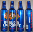 Bud Light Blackhawks Aluminum Bottle