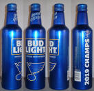 Bud Light Blues Aluminum Bottle