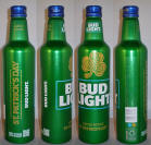 Bud Light St Patricks Day 2024 Aluminum Bottle