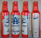 Budweiser Dodgers Aluminum Bottle