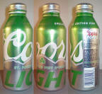 Coors Light St Pat Aluminum Bottle