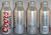 Coors Light Summer Edition Aluminum Bottle