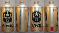 Sapporo Draft Aluminum Bottle