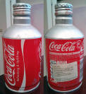 Coke Refreshing and Uplifting Aluminum Bottle