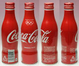 Coke Olympic Partner Aluminum Bottle