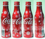 Coke Christmas Aluminum Bottle