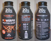 Chocolate Powerful Protein Shake Aluminum Bottle