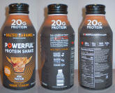 Powerful Protein Shake Aluminum Bottle